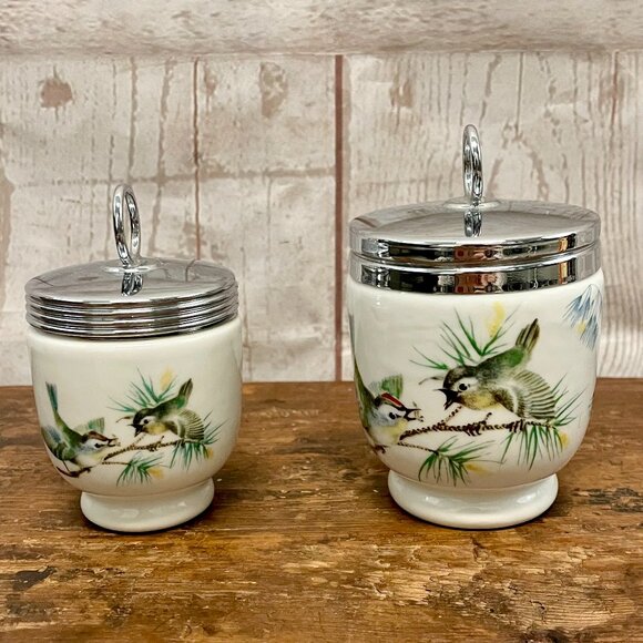 Royal Worcester Porcelain Coddlers set - Picture 1 of 5